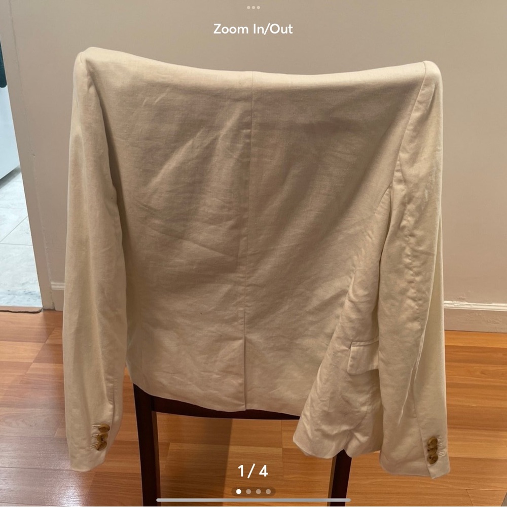 NWOT Banana Republic Elegant Cream Blazer medium